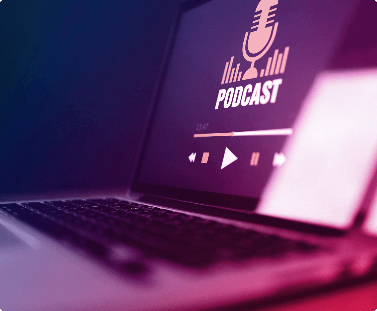 Download audio clips from the app and distribute as needed